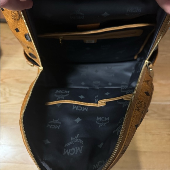 MCM Backpack in Brown and Gold - Picture 11 of 15